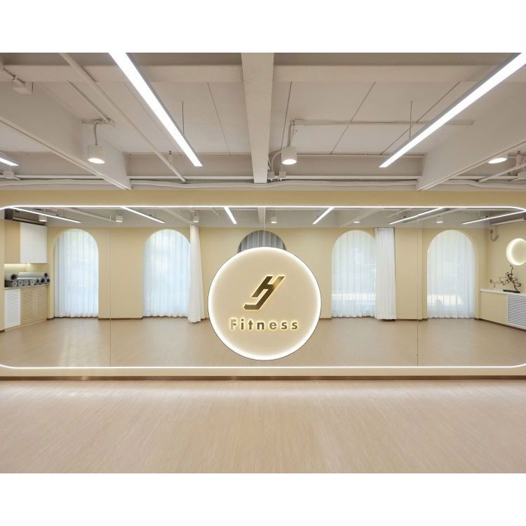 健身房裝修設(shè)計施工瑜伽舞蹈健身館工作室體能運動中心效果圖