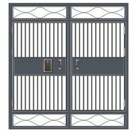 小區(qū)入戶門 樓宇門工廠定制 不銹鋼單元門 嘉慶新王門業(yè)