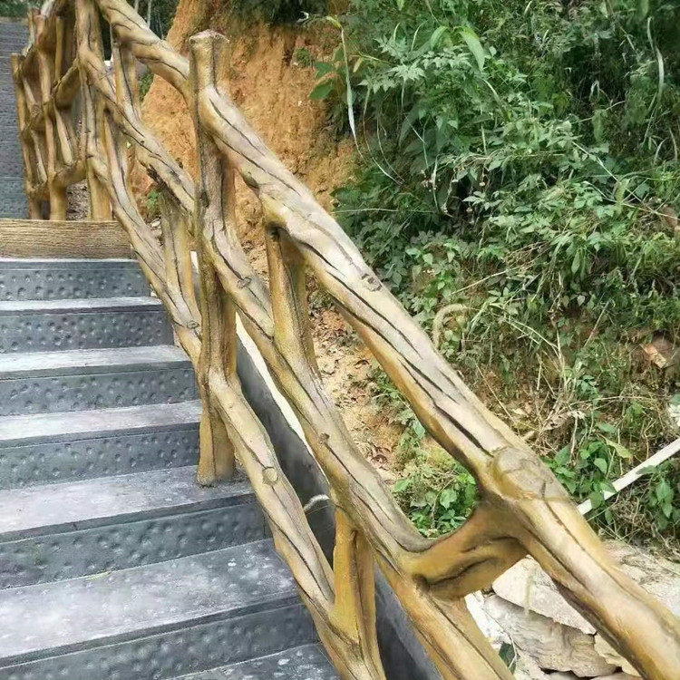 道路河道景區(qū)公園扶欄仿木欄桿 水泥護(hù)欄 免費(fèi)設(shè)計(jì) 包工包料