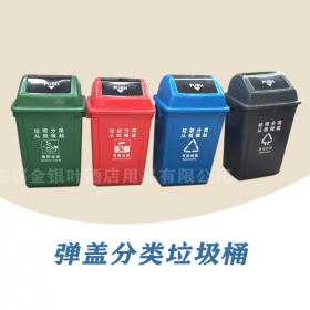 60L彈蓋分類(lèi)垃圾桶