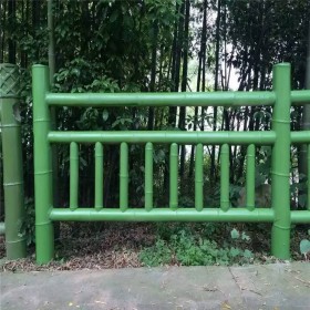 仿竹水泥欄桿 景區(qū)走廊混凝土仿竹護欄 批量出售欄桿