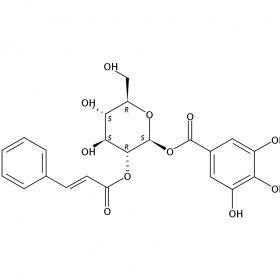 【樂(lè)美天】2-O-肉桂?；?1-O-沒(méi)食子?；?β-D-葡萄糖苷 791836-69-6  HPLC≥98%  10mg/支  分析標(biāo)準(zhǔn)品/對(duì)照品