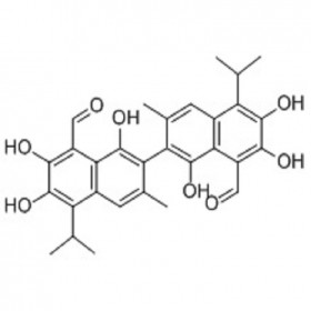 【樂(lè)美天】棉酚   CAS號(hào)：303-45-7  HPLC≥98%  20mg/支中藥對(duì)照品標(biāo)準(zhǔn)品