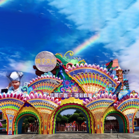 大型傳統(tǒng)花燈建筑宮燈古風復(fù)古門頭模型景區(qū)主題公園造景戶外美陳