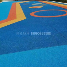 彩色透水地坪 耐磨防滑 保質(zhì)時間長 彩砼景觀施工團隊