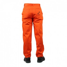 weldas/威特仕33-9800橙色時(shí)款工作褲 電焊勞保防護(hù) 防火阻燃焊接褲