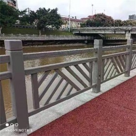 市政水泥仿木防護(hù)欄 公園仿石圍欄 GRC欄桿定制 提供設(shè)計(jì)安裝