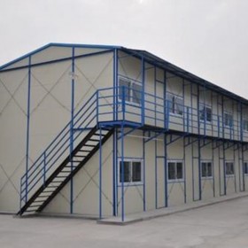 工地活動板房 彩鋼板房 住人雙層活動房 經(jīng)濟適用