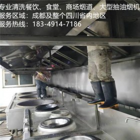 專業(yè)大型油煙機(jī)清洗管道疏通成都保潔公司