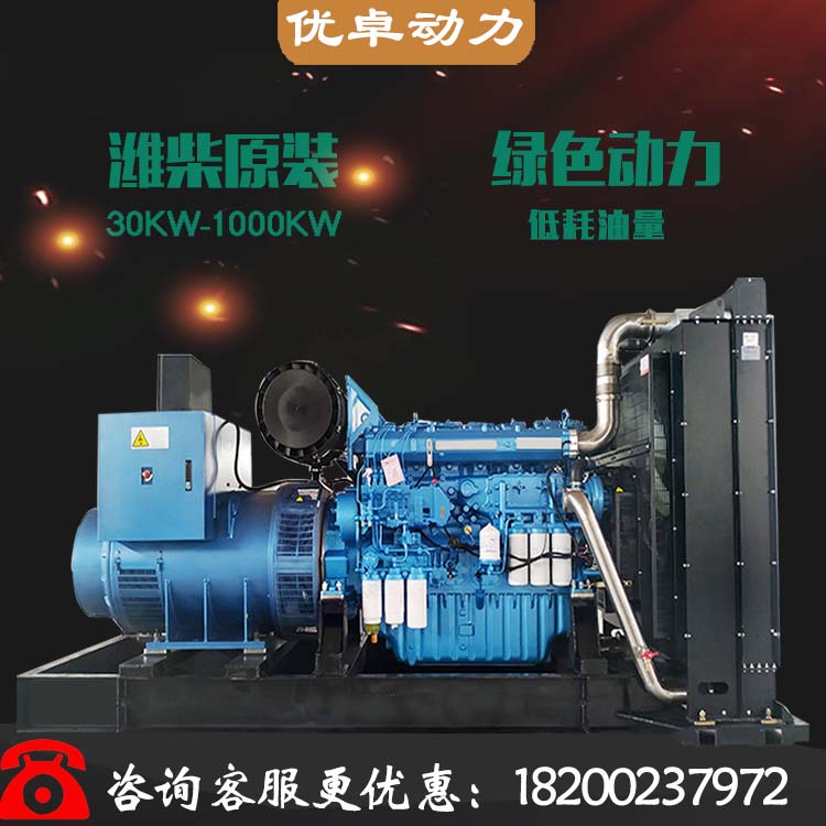 50kw濰柴機(jī)組+電瓶 低噪音發(fā)電機(jī) 廠(chǎng)家直供