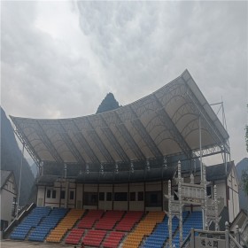 貴州體育場看臺膜結(jié)構(gòu)安裝 校園張拉膜景觀棚設(shè)計
