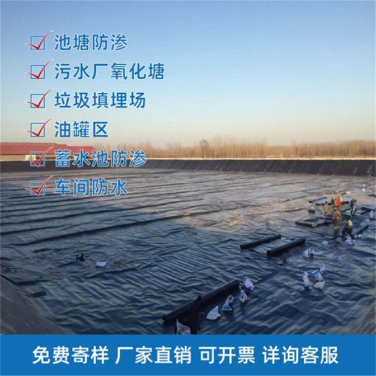 hdpe土工膜 水產養(yǎng)殖防滲膜 化糞池防漏膜 沼氣池黑膜工程