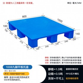 長沙1008九腳平板托盤塑料托盤，商超類托盤