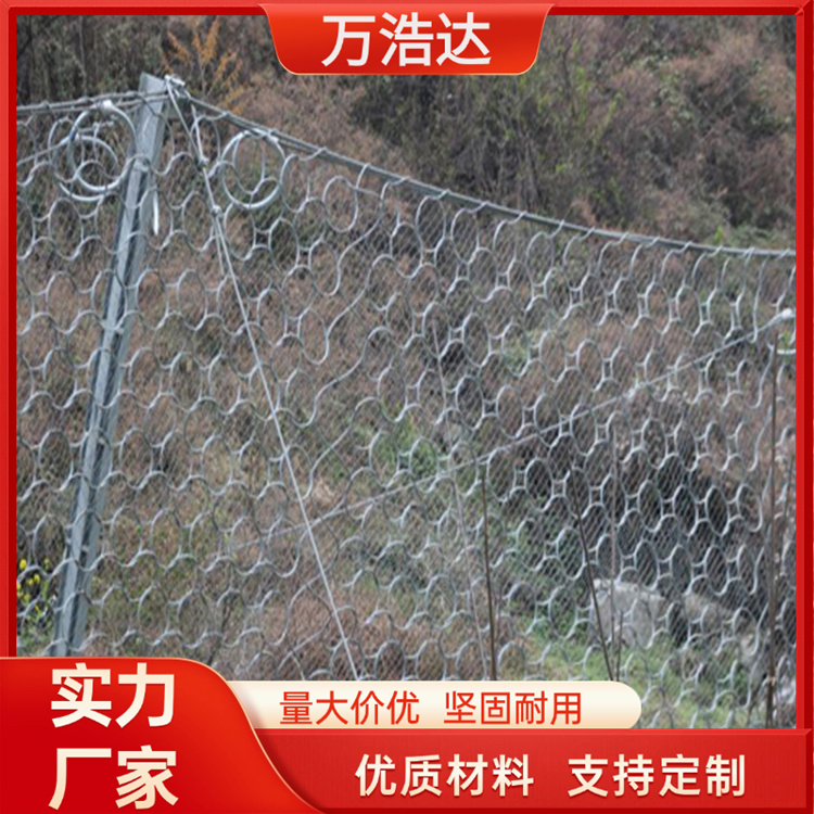 被動防護網(wǎng)  山體護坡加固做業(yè)邊坡網(wǎng)防護 材質(zhì)優(yōu)良 萬浩達