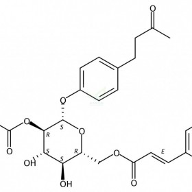 4'-羥基苯基-2-丁酮-4'-O-B-D-(2"-O-沒食子酰-6"-O-對(duì)羥基桂皮酰)葡萄糖苷維克奇生物中藥對(duì)照品