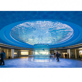戲浪定做亞克力大型魚(yú)缸 魚(yú)缸定制海洋館水族景觀造景設(shè)計(jì)施工