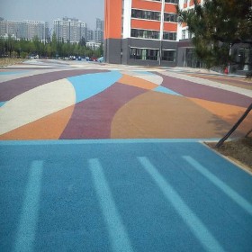山南市 透水地坪道路 混凝土透水步道 透水混凝土面料 價格
