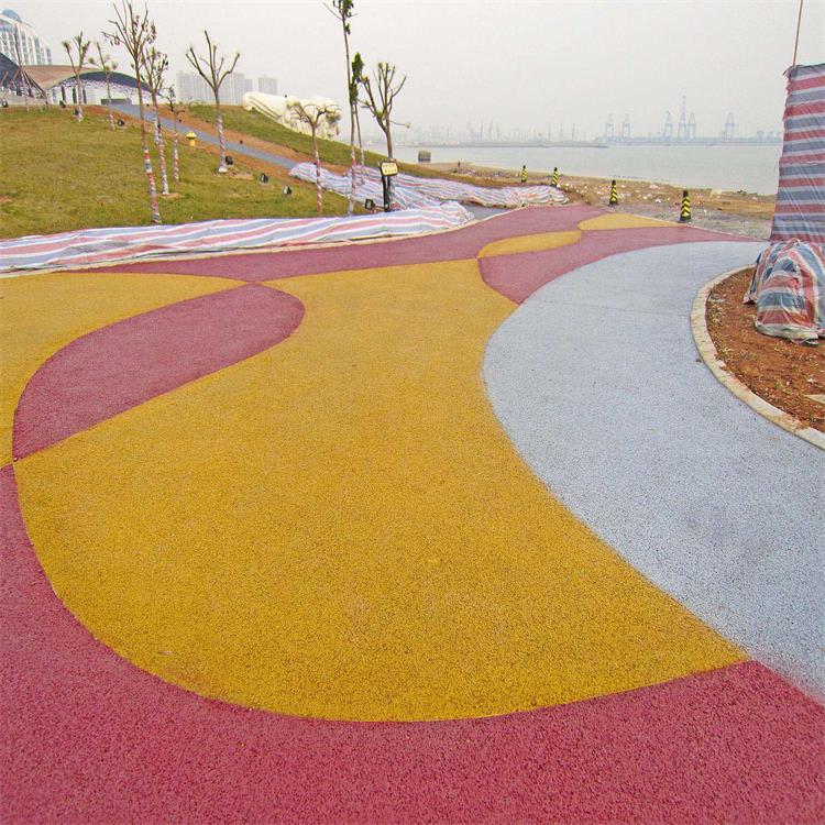 資陽(yáng)壓印混凝土，透水地坪，彩色透水混凝土，透水混泥土