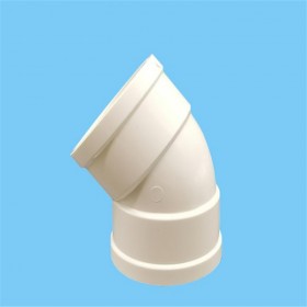 PVC小彎45°彎頭耐腐蝕45度彎排水管件50-400小彎現(xiàn)貨批發(fā)45小彎 pvc管件 彎頭45° 國標(biāo)PVC接頭