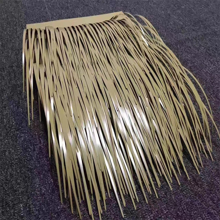 抗刮鋁制茅草氟碳金屬茅草瓦屋頂戶(hù)外裝飾用 防火防腐