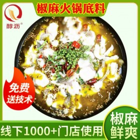 醇瀝激情椒麻風(fēng)味底料青花椒醬底料麻辣燙酸菜魚(yú)醬料湯底調(diào)料包