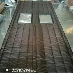 酒吧隔音棉門簾 商場(chǎng)專用皮革棉門簾 環(huán)保帆布厚門簾