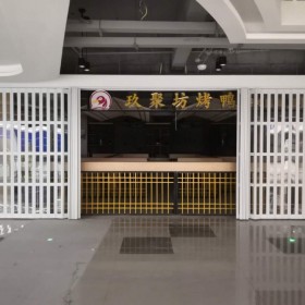 商場折疊門_鋁合金水晶折疊門_pvc折疊門_工業(yè)折疊門