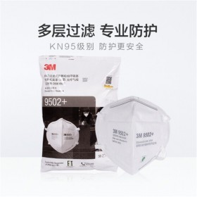 3M口罩 KN95系列 防塵防霧霾防護(hù)口罩9502+ 環(huán)保裝頭戴式50只一袋