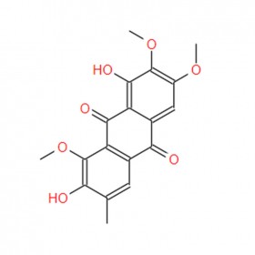 決明素 1,7-Dihydroxy-2,3,8-trimethoxy-6-methylanthracene-9,10-dione；Obtusin 70588-05-5 C18H16O7