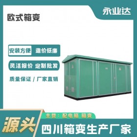 景觀歐式箱變 YBM-12-630kva箱式變電站 廣安箱變廠家 永業(yè)達(dá)