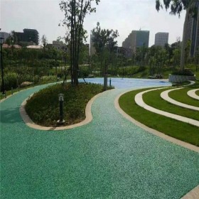 成都市 彩色透水混凝土 彩色路面 彩色透水混凝土材料廠家  生態(tài)透水混凝土施工 免費造價預算