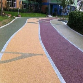 混凝土透水路面 彩色整體透水路面 生態(tài)透水路面 標準化服務 做工精細