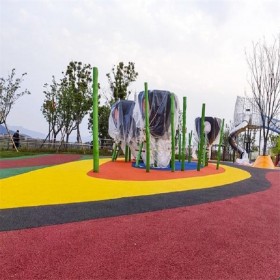 露骨地坪 彩色透水混凝土 透水地坪粘接料廠家 市政建設(shè)、園林景觀