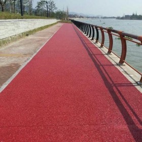 透水性混凝土彩色路面 混凝土透水地坪 生態(tài)透水路面 原材料