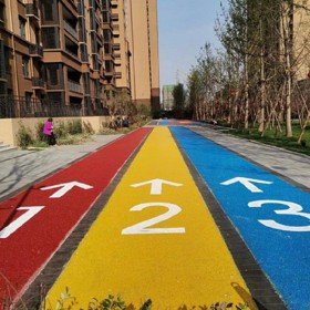 彩色藝術(shù)地坪 彩色滲透地坪 彩色混泥土 透水混凝土路面工程 材料制作廠(chǎng)家