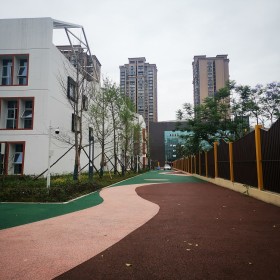 咸陽市 藝術(shù)彩色地坪 綠道彩色混凝土 透水砼膠結(jié)劑 量大免費(fèi)送貨到工地