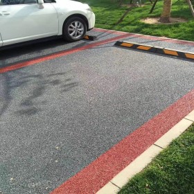 內江市 道路彩色路面 生態(tài)透水混凝土 透水地坪粘結劑 材料配合比