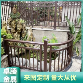 四川成都鋁合金護(hù)欄定制報(bào)價(jià)  別墅小區(qū)陽臺護(hù)欄 鋁藝圍欄
